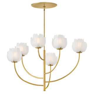 Fantine Medium Chandelier in Unlacquered Brass