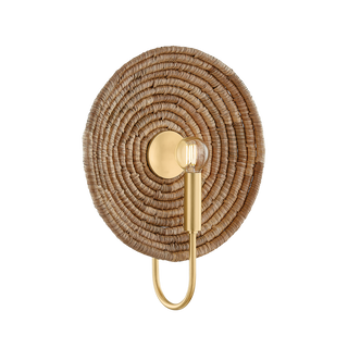 ASHBY Wall Sconce in AGED BRASS Finish