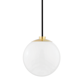 Stella Pendant in Aged Brass Finish
