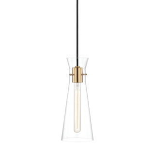 Anya Pendant in Aged Brass Finish