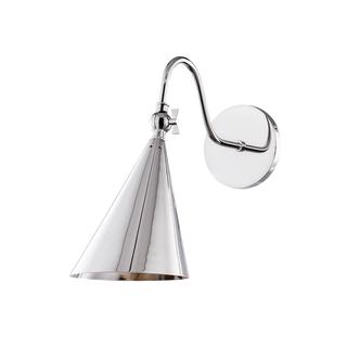 Lupe Wall Sconce in Polished Nickel Finish