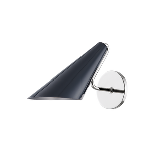 Talia Wall Sconce in Polished Nickel/midnight Blue Combo Finish