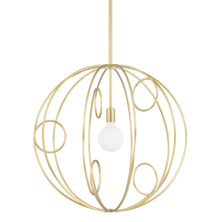 Alanis Pendant in Aged Brass Finish