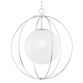 Lyla Pendant in Polished Nickel Finish