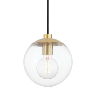 Meadow Pendant in Aged Brass Finish