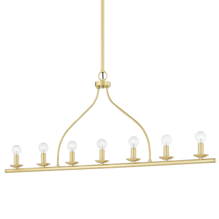 Kendra Linear in Aged Brass Finish