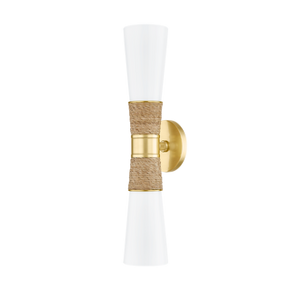 MICA Wall Sconce in AGED BRASS Finish