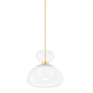 CORTNEY Pendant in Aged Brass Finish