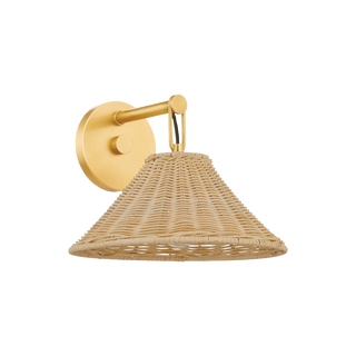DALIA Wall Sconce in Aged Brass Finish