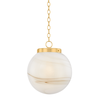 AMBRA Pendant in AGED BRASS Finish