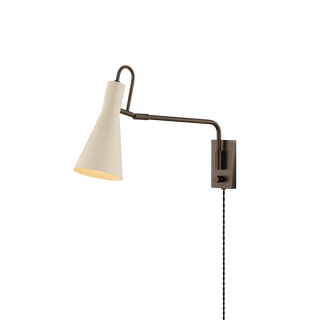 YVETTE Wall Sconce in TRUE BRONZE/SOFT BISQUE Finish