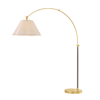 JANIE Floor Lamp in AGED BRASS/TRUE BRONZE Finish