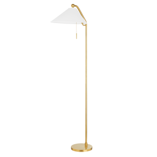 Aisa Floor Lamp in Aged Brass Finish