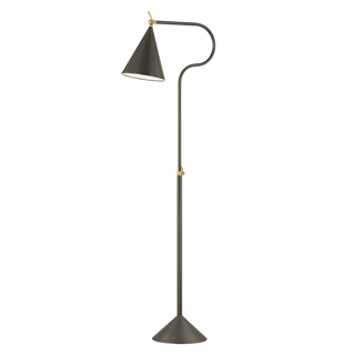 HARRIET Floor Lamp in AGED BRASS/TRUE BRONZE Finish