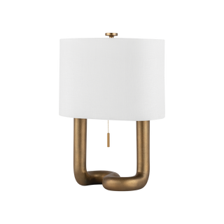 ARMONK Table Lamp with Aged Brass Finish