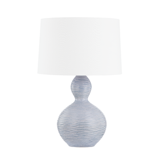 Cairns Table Lamp with AGED BRASS/CERAMIC CRACKLE BLACK Finish