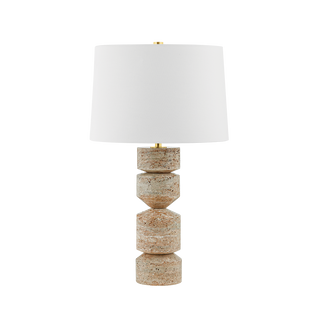 GALEVILLE TABLE LAMP with AGED BRASS Finish