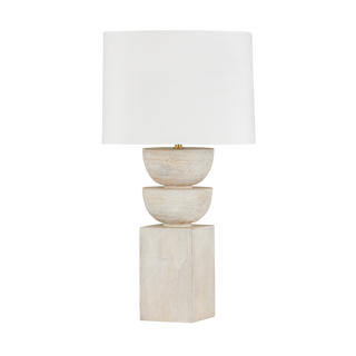 GARDINER Table Lamp with Aged Brass Finish