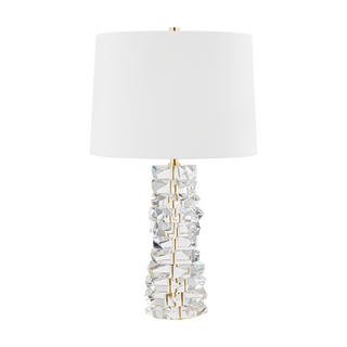 BELLARIE Table Lamp with Aged Brass Finish