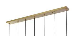 Baxter 54 Inch Pendant Clear Shade in Satin Gold