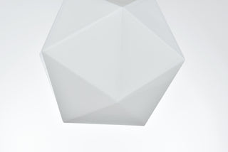 Lawrence 10 Inch Flush Mount Frosted White Shade in Satin Gold