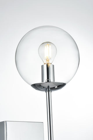 Neri 6 Inch Wall Sconce Clear Shade in Chrome