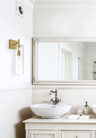 Savant 4.5 Inch Wall Sconce Clear Shade in Satin Gold
