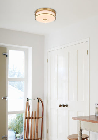 Kolson 12 inch LED Flush Mount in Satin Gold