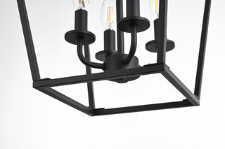 Gage 12 inch Lantern Pendant in Black