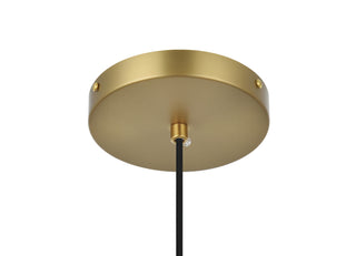 Eclipse 14 Inch Pendant Frosted White Shade in Satin Gold