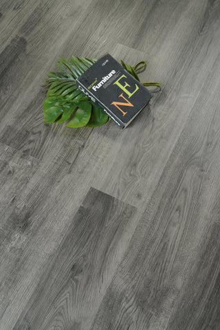 Luxury Vinyl Flooring 7 x 48 x 5.5mm 12 mil in Shadow oak Grey
