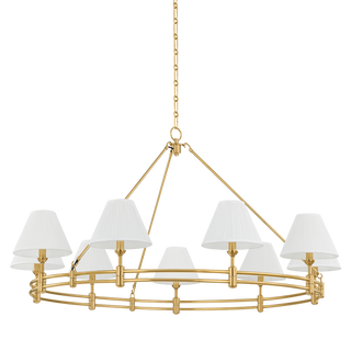 Howard Chandelier with AGED BRASS Finish