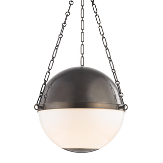 Sphere No.2 Pendant with Distressed Bronze Finish