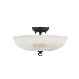 SOMERSET Semi Flush with Distressed Bronze Finish