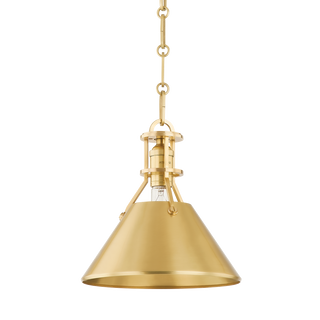 METAL NO. 2 Pendant with Aged Brass Finish