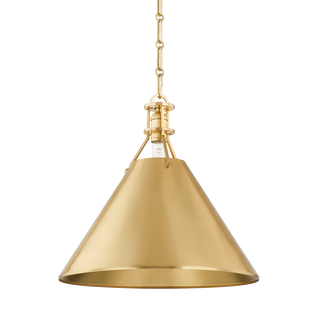 METAL NO. 2 Pendant with Aged Brass Finish
