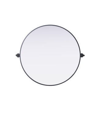 Amoura 30x30 Pivot Mirror in Black