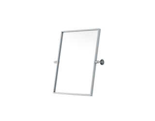 Amoura 20x24 Pivot Mirror in Silver