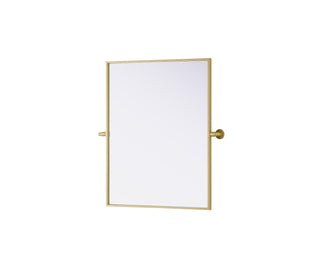 Amoura 24x30 Pivot Mirror in Brass