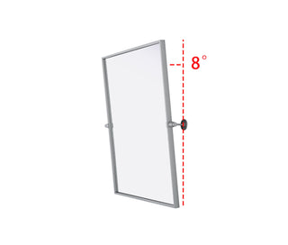 Amoura 24x30 Pivot Mirror in Silver