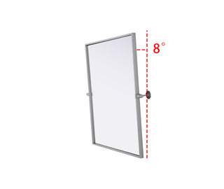 Amoura 27x30 Pivot Mirror in Silver