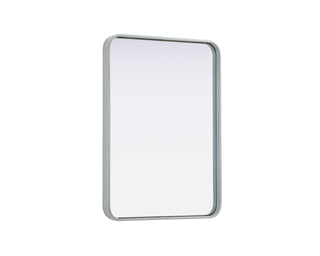 Contour Metal Rectangle Mirror 22x30 in Silver