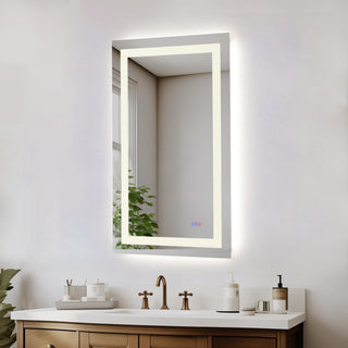Riven 40x27 LED Mirror, Adjustable Color 3000K/4200K/6400K