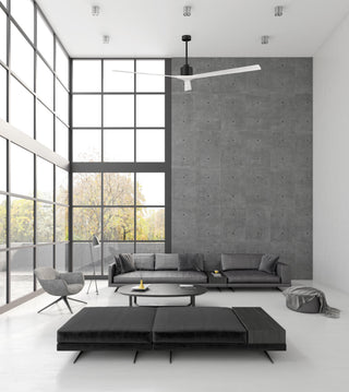 Nan Extra Large  6-speed ceiling fan. Multiple size and finish options to choose from. Matte Black / Matte White Finish / 72 Inch