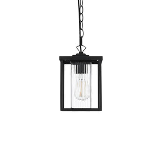 Dover 7 inch Outdoor Pendant in Black 7 inch Outdoor Pendant in Black