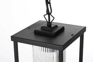 Dover 7 inch Outdoor Pendant in Black 7 inch Outdoor Pendant in Black