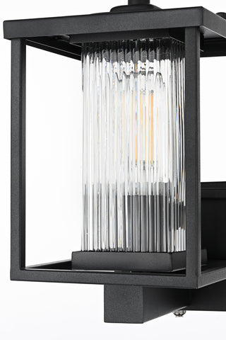 Dover 7 Inch Outdoor Wall Sconce in Black