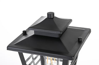 Macon 7 Inch Outdoor Post Light in Black