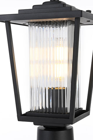 York 6.5 Inch Outdoor Post Light in Black