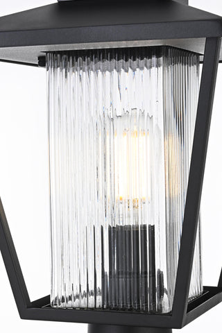 Gaul 10 Inch Outdoor Post Light in Black